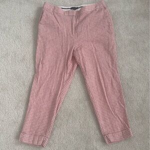 Ann Taylor Women’s Dress Pants Curvy Fit Size 14 Pink And White